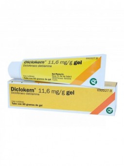 DICLOKERN 11,6 mg/g GEL , 1...