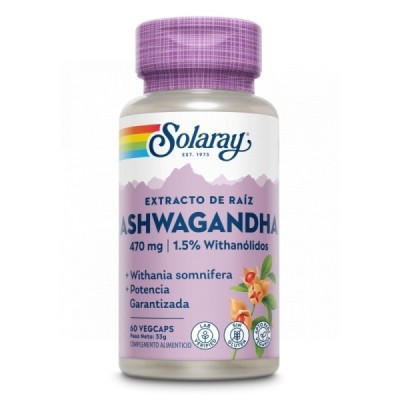 Solaray Ashwagandha 60 Vegcaps