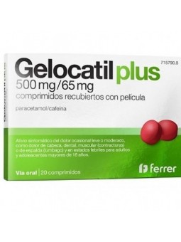 GELOCATIL PLUS 500 MG/65 MG...