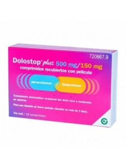 DOLOSTOP PLUS 500 MG/150 MG...