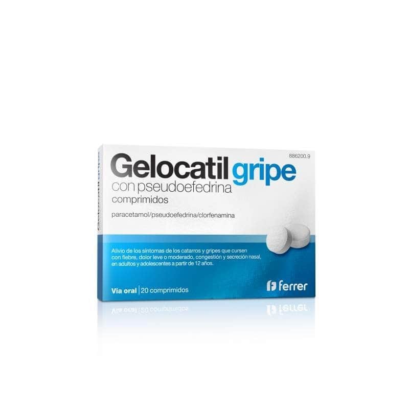 Gelocatil Gripe con Pseudoefedrina 20 sobres