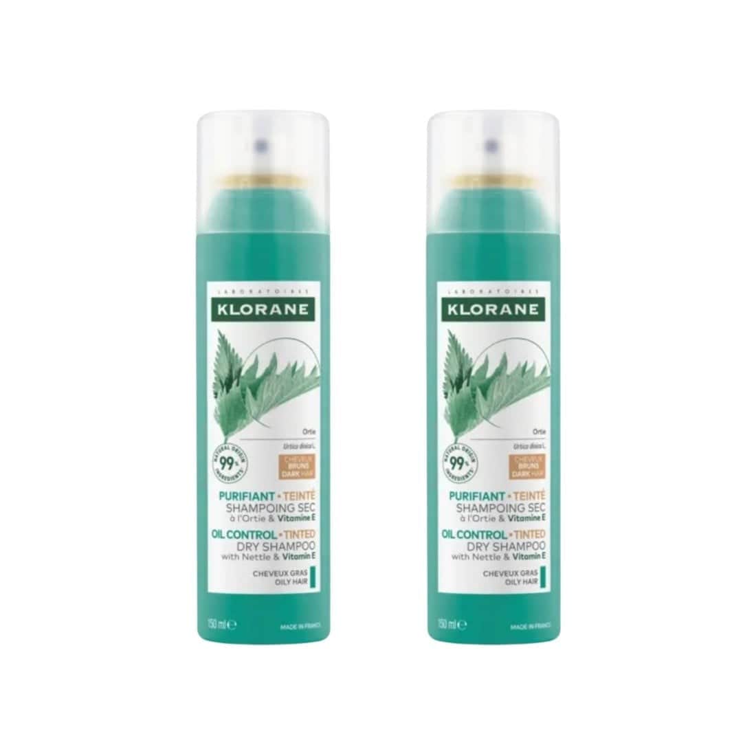 Klorane Champú Seco a la Ortiga Bio Pack 2 x 150ml
