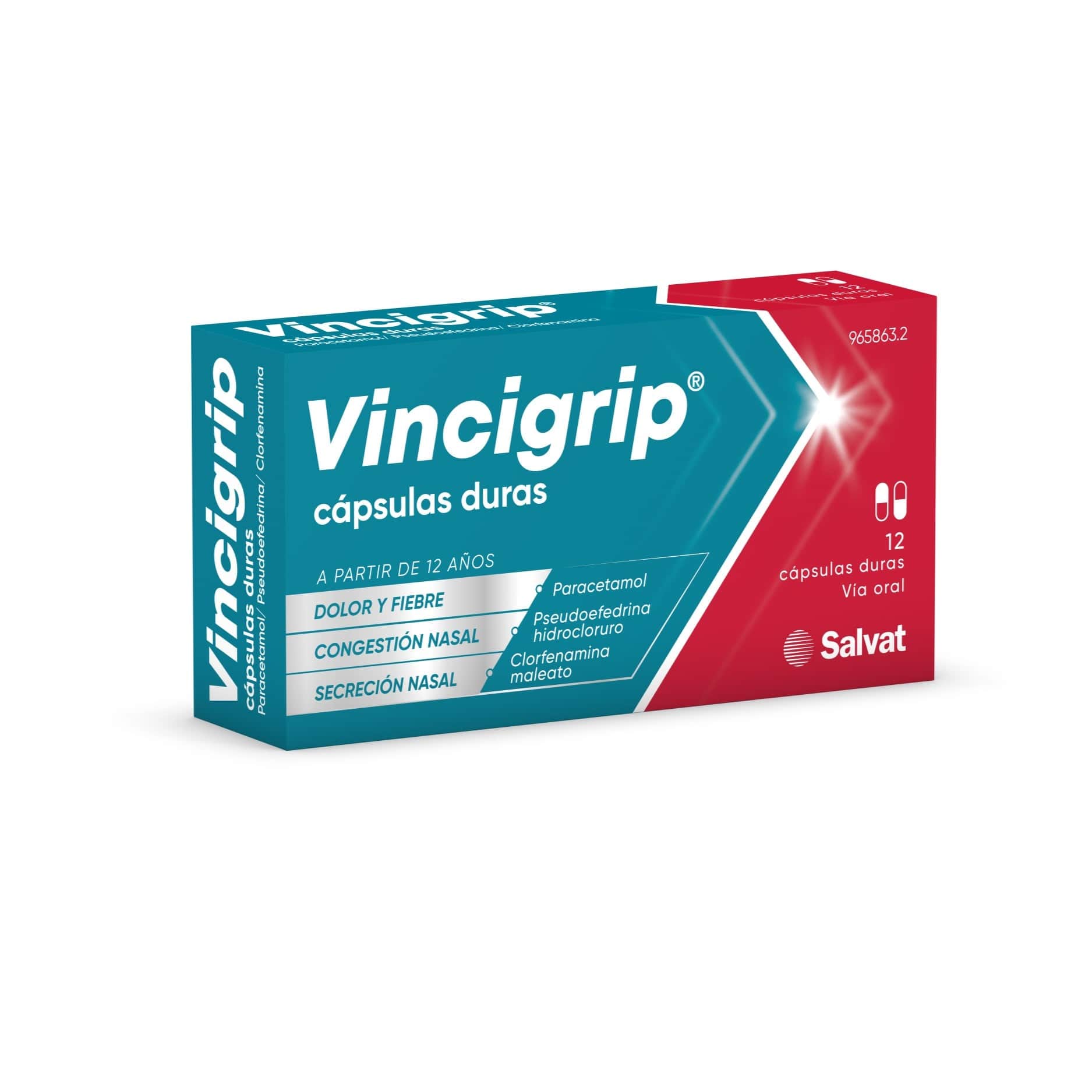 Vincigrip 12 cápsulas